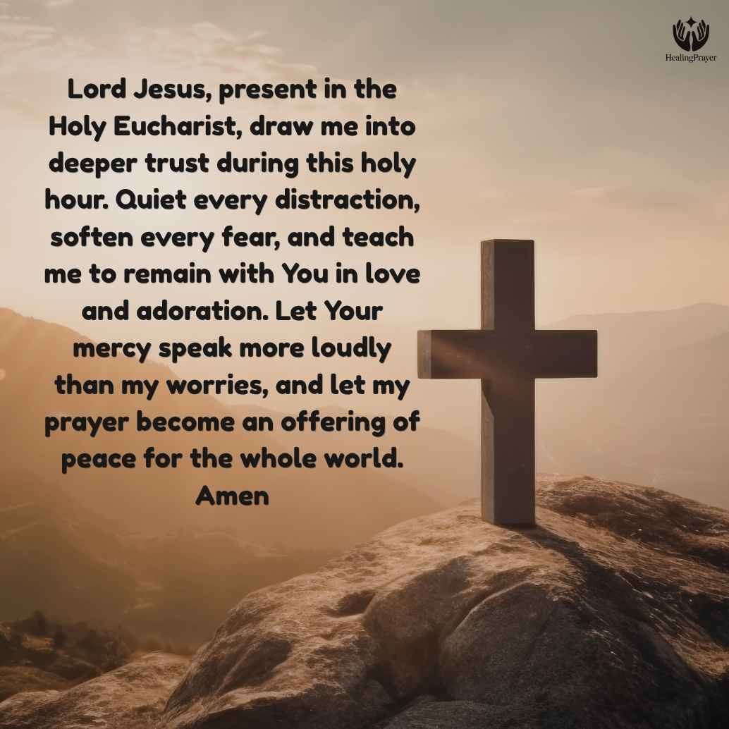 Eucharistic Holy Hour for Divine Mercy Sunday