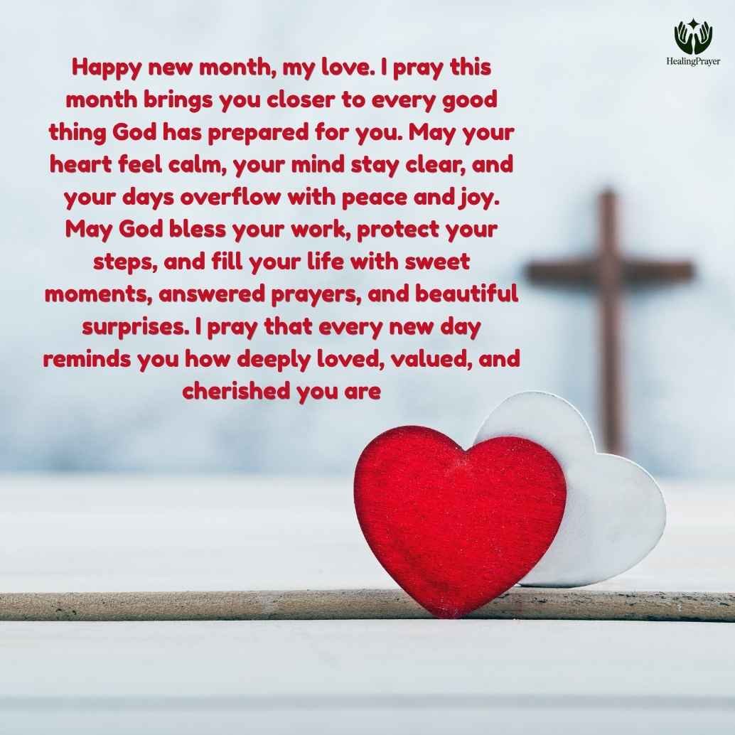 Happy New Month Prayer to My Love