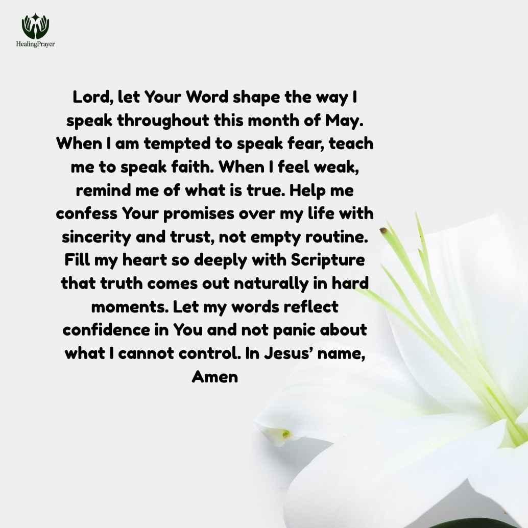 Personal Scriptural Declarations and Faith Confessions for May