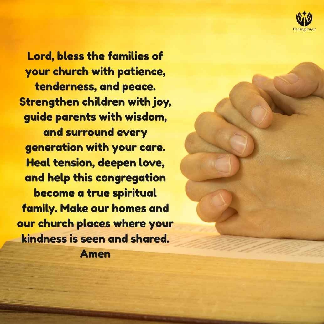 Prayers for Families, Children, and the Congregation