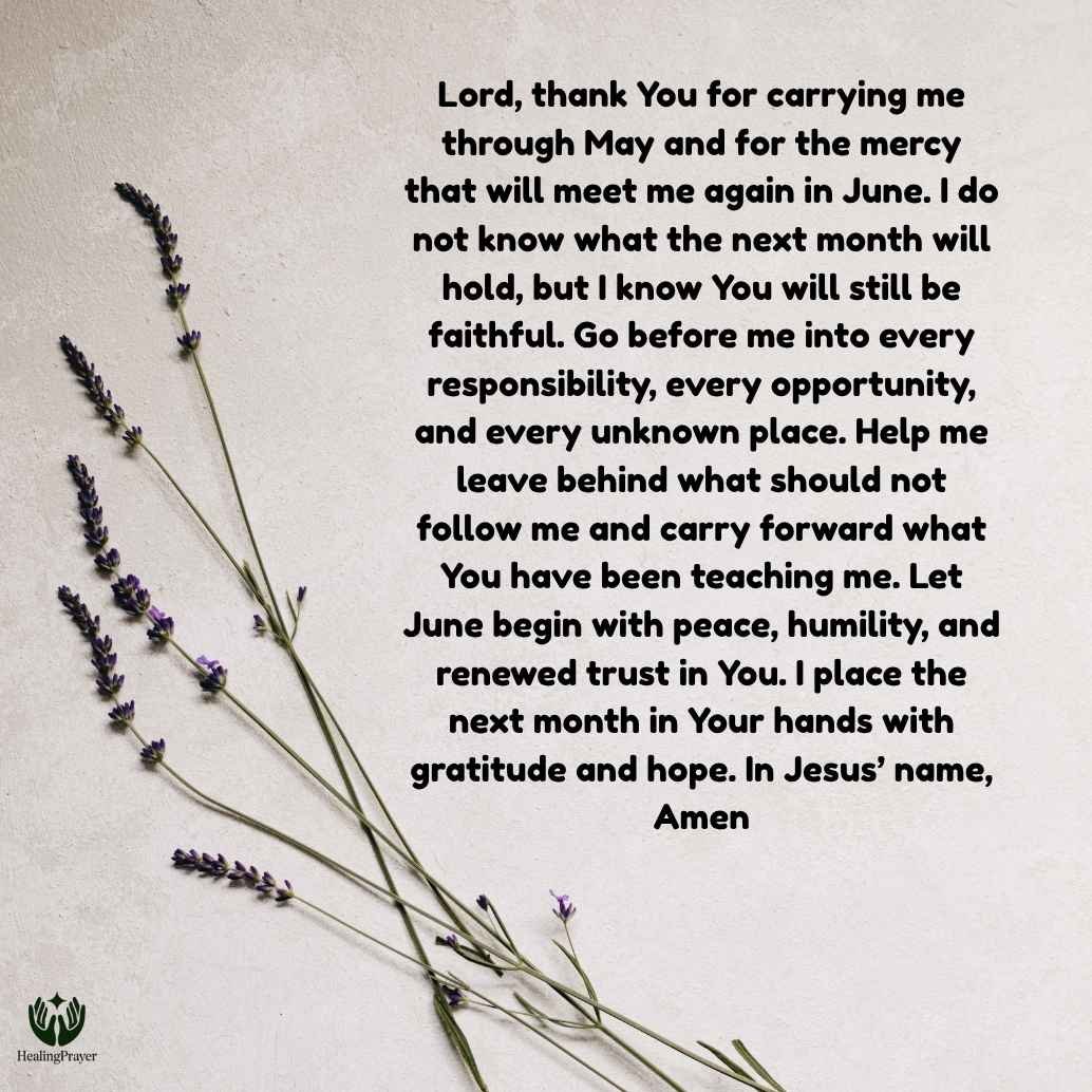 Prayer for the Month of June After Closing May with Gratitude