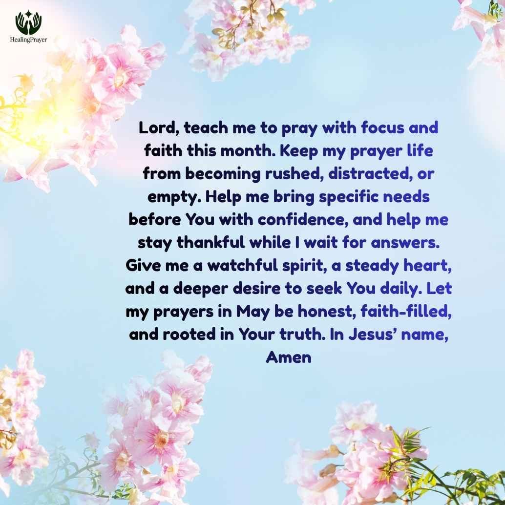 Prayer Points with Bible Verses for the Month of May