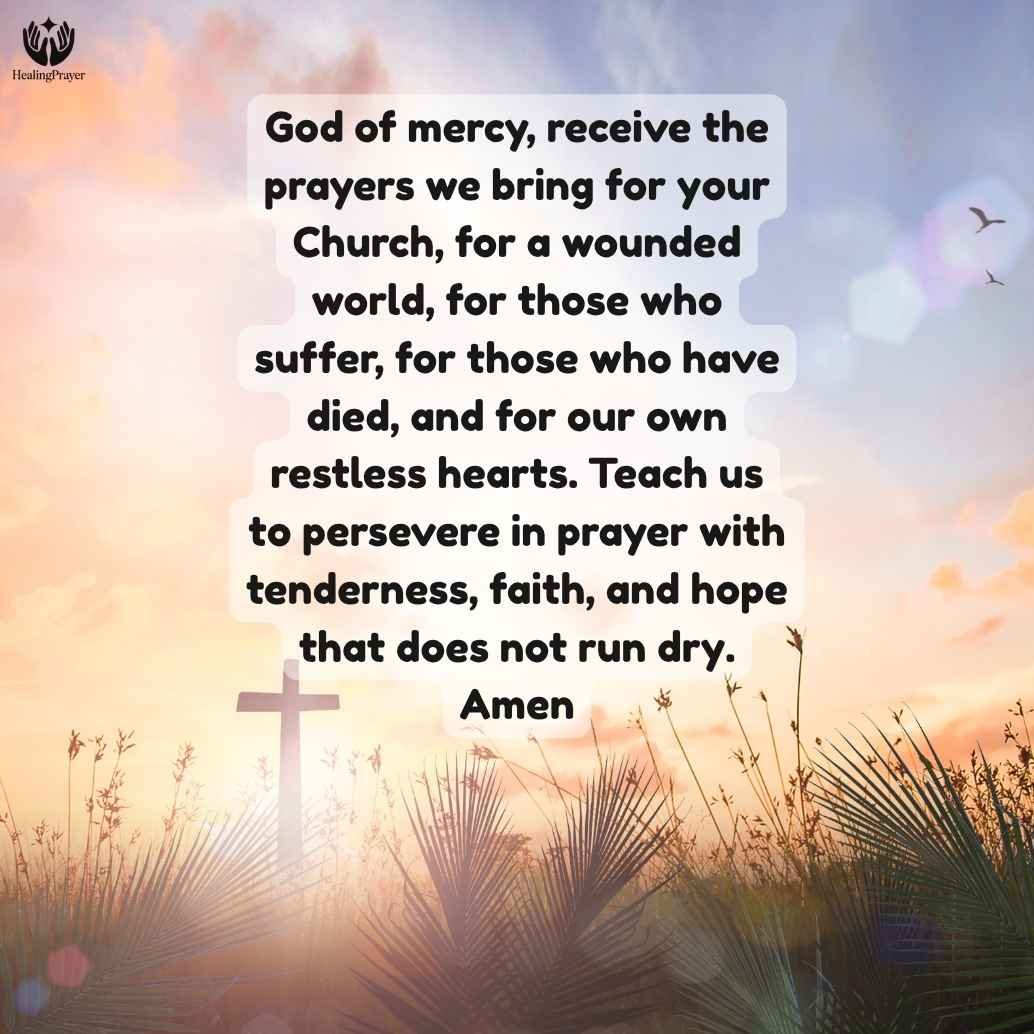 Prayers for the Church, the World, the Suffering, the Departed, and Ourselves