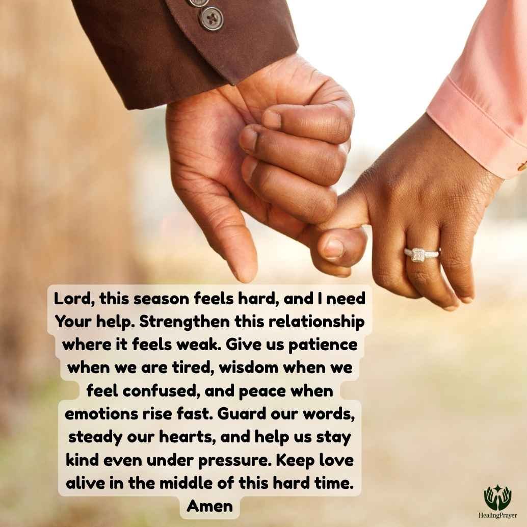 Short Prayer for Relationships Strengthening in Hard Times