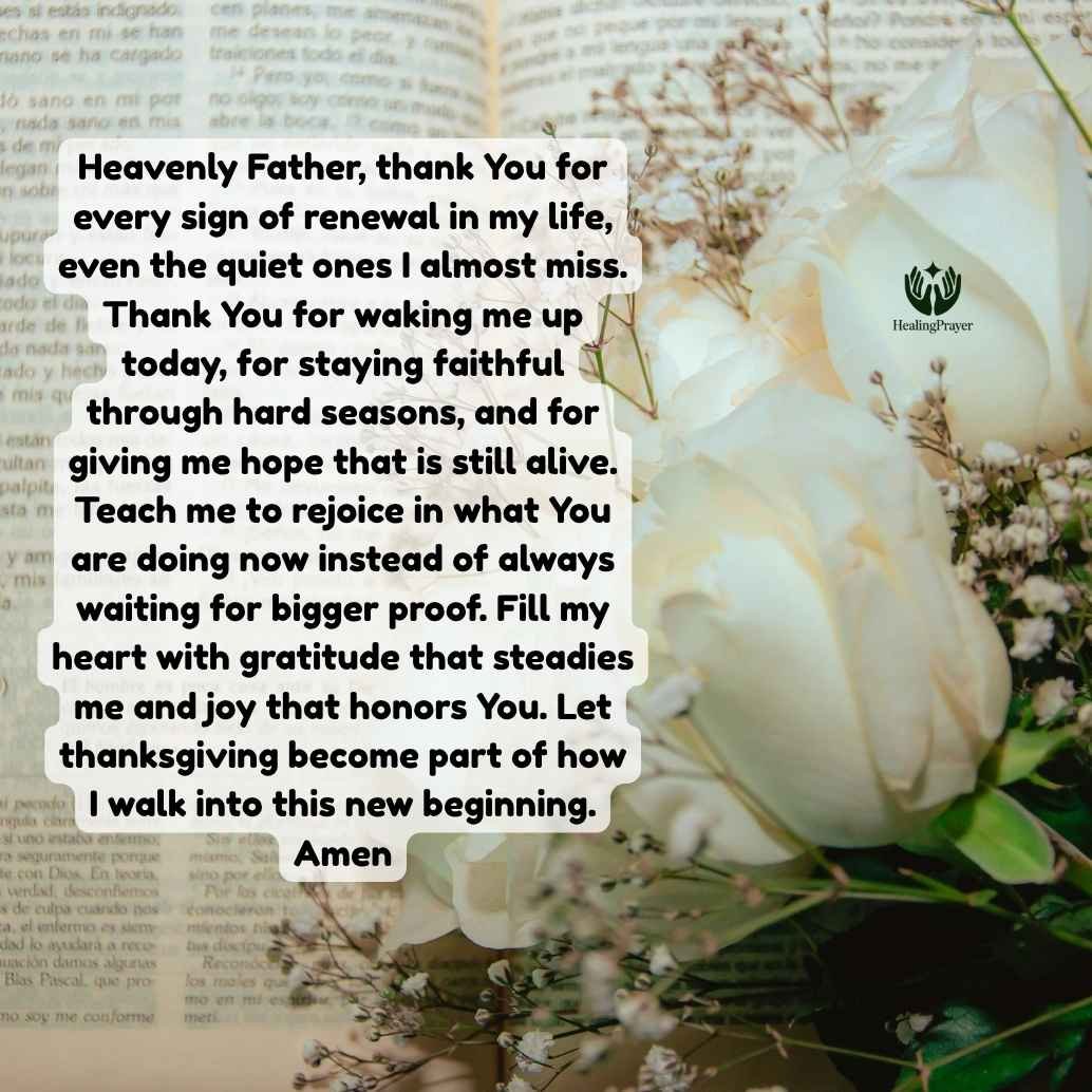 Thanking God for New Beginnings With a Heart of Gratitude