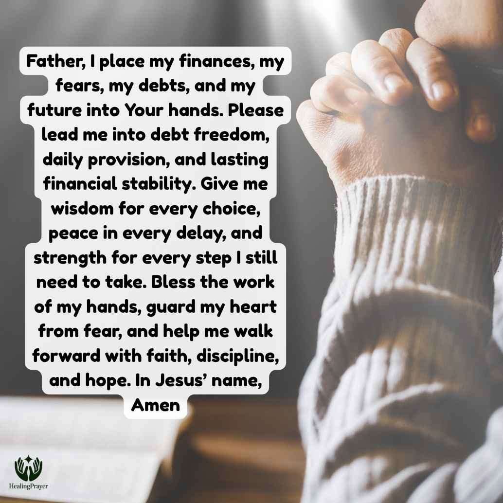Final Prayer for Debt Freedom, Provision, and Financial Stability