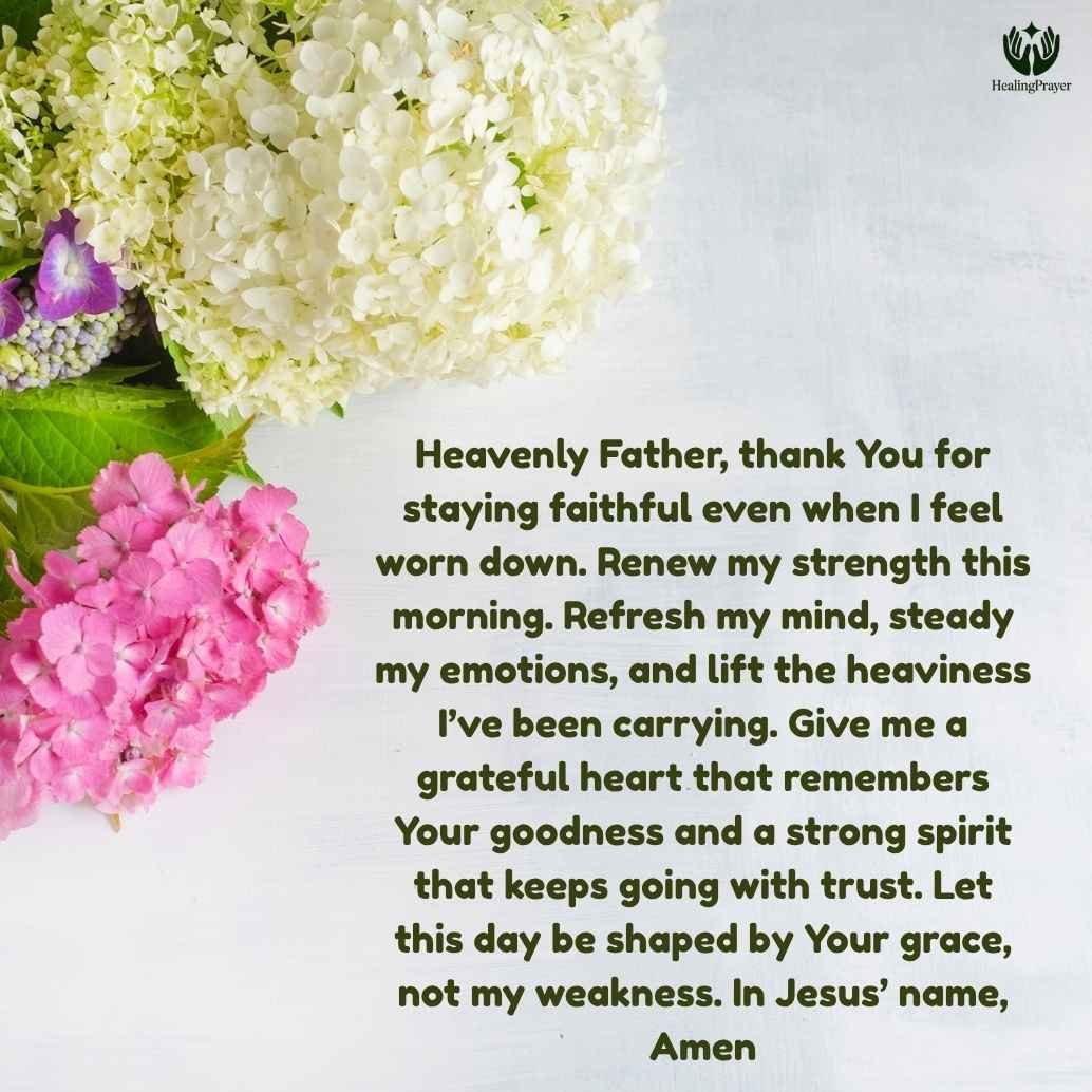 Morning Prayer of Gratitude and Strength for Daily Renewal