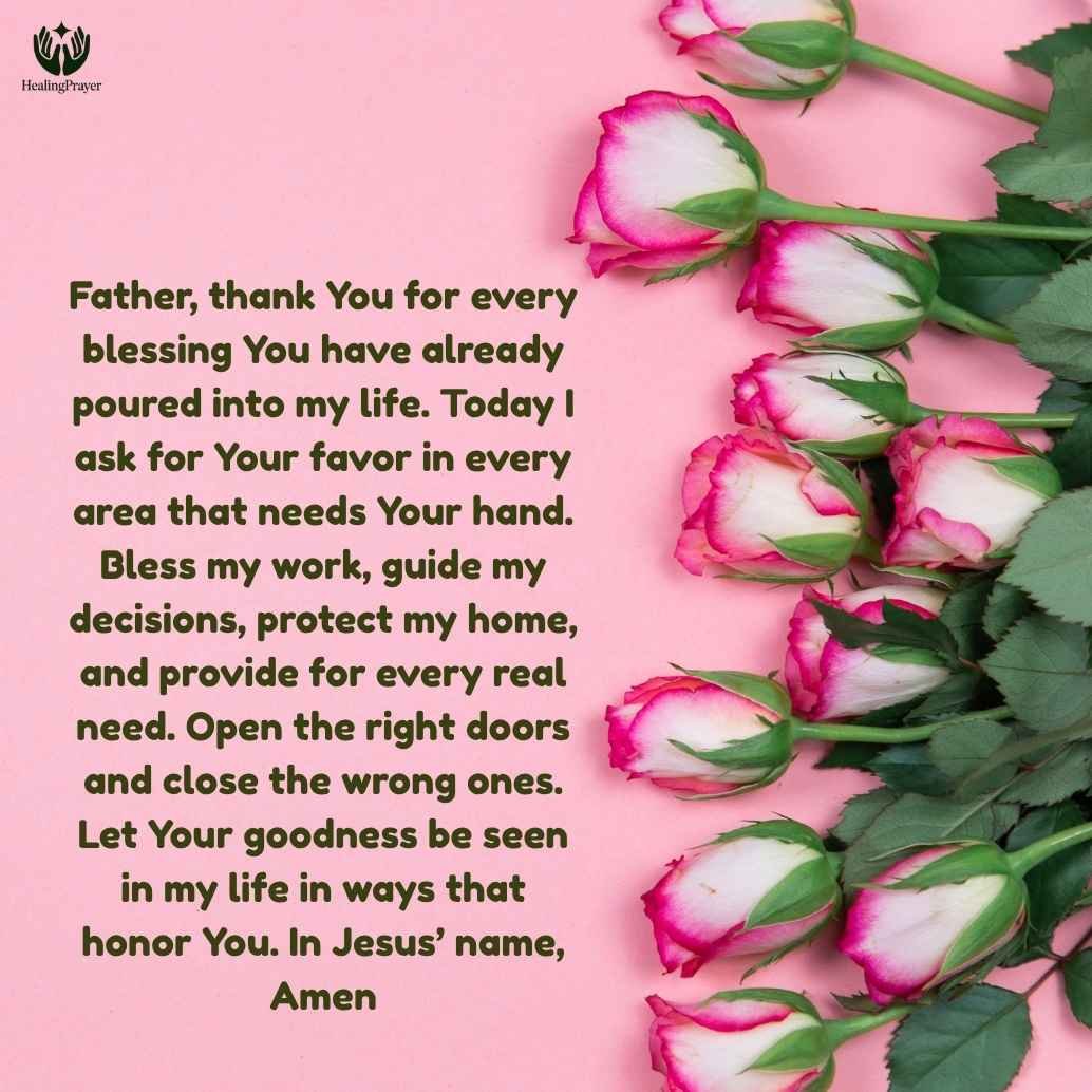 Morning Prayers for Blessings and Favor in Every Area of Life