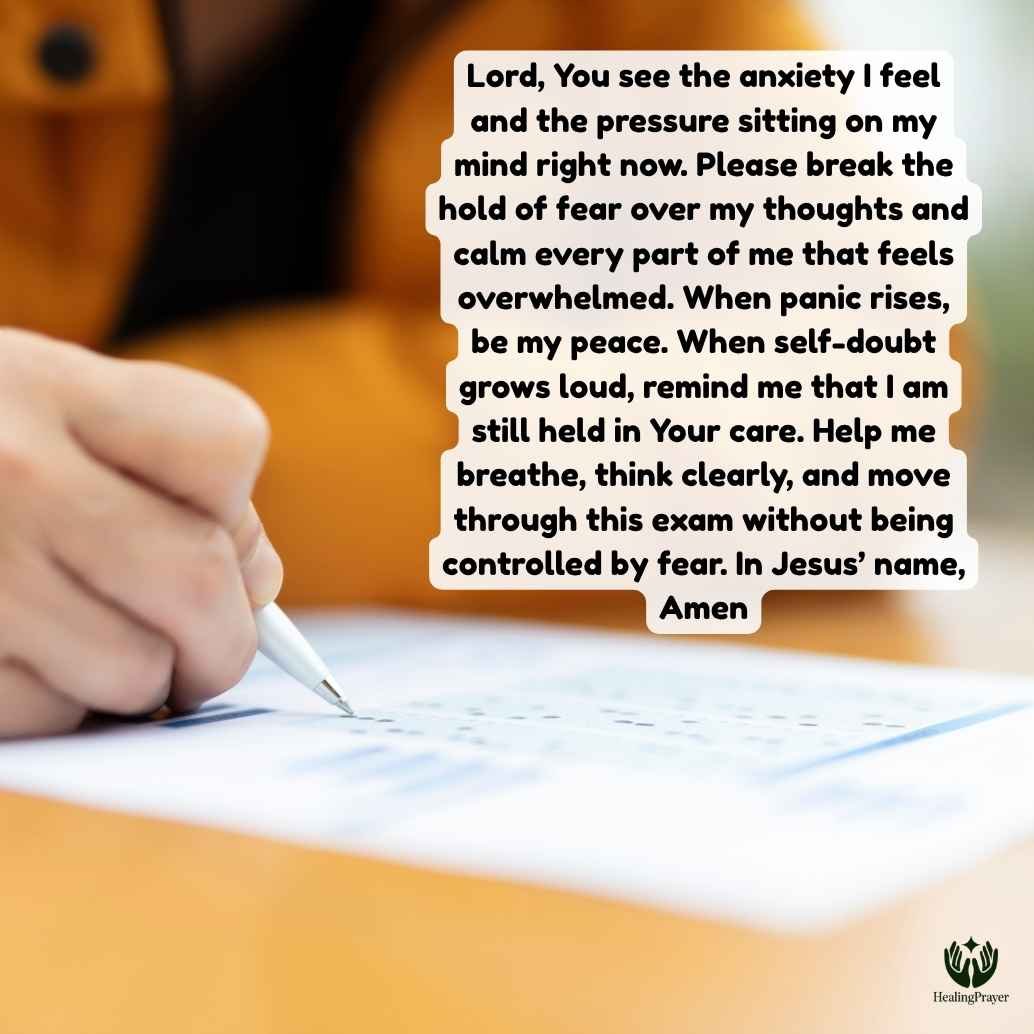 Prayer Against Exam Anxiety, Fear, and Mental Pressure