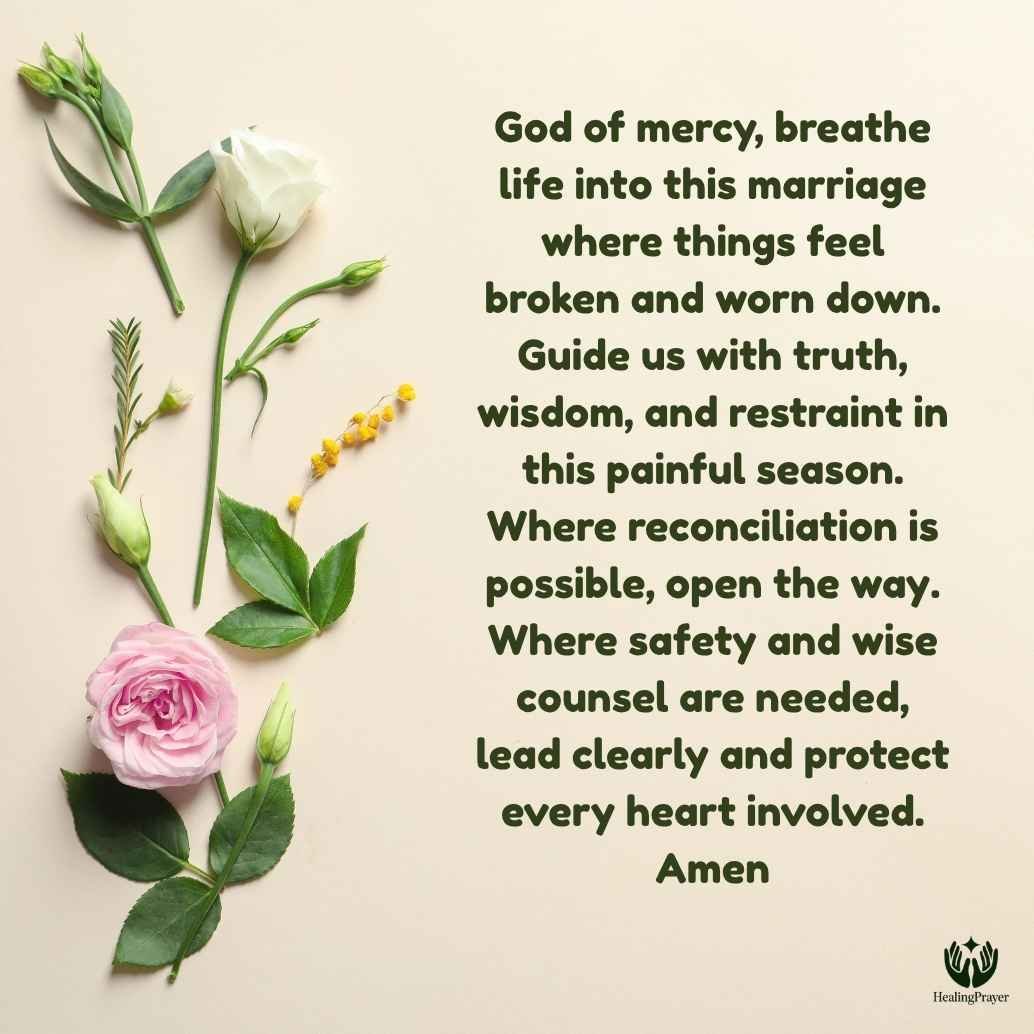Prayer for a Marriage Facing Separation or Divorce