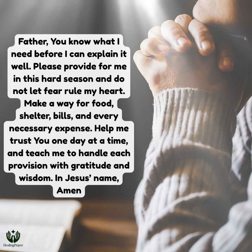 Prayer for God’s Provision When There Is Not Enough Money