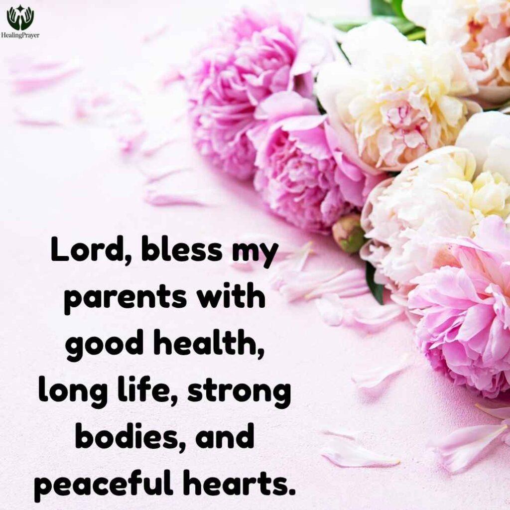 Prayer for Parents Health and Long Life
