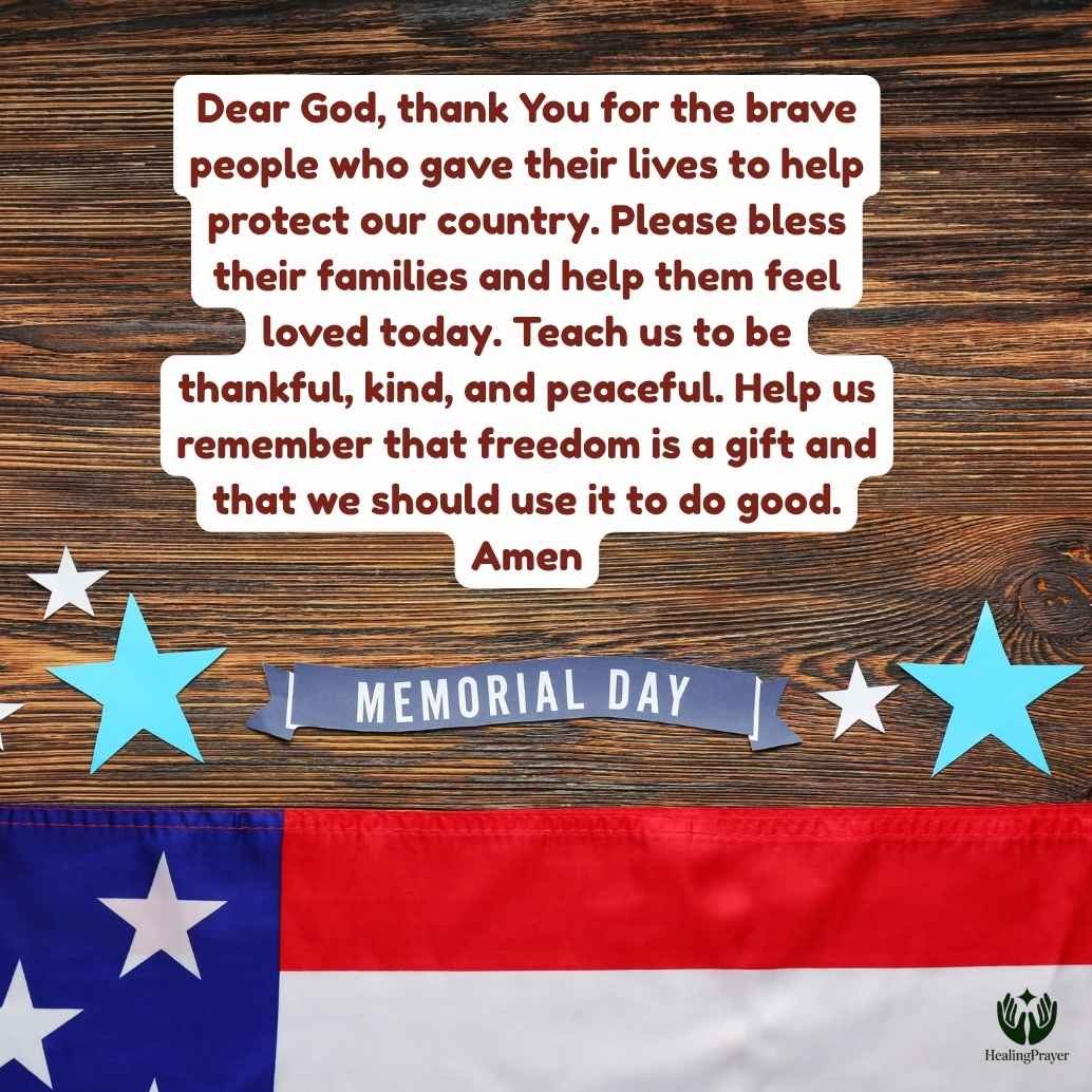 Simple Memorial Day Prayer for Kids and Families