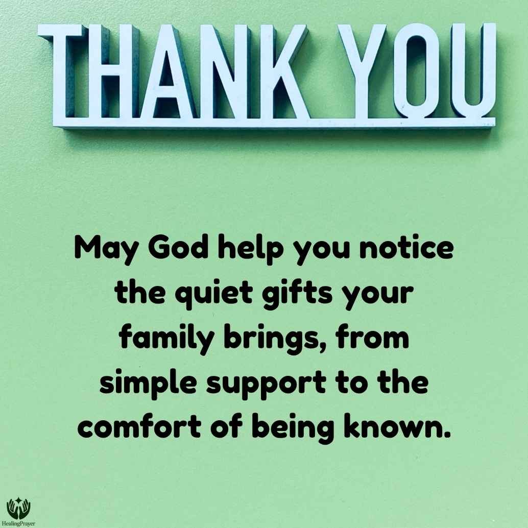 A Prayer of Thankfulness for Your Family
