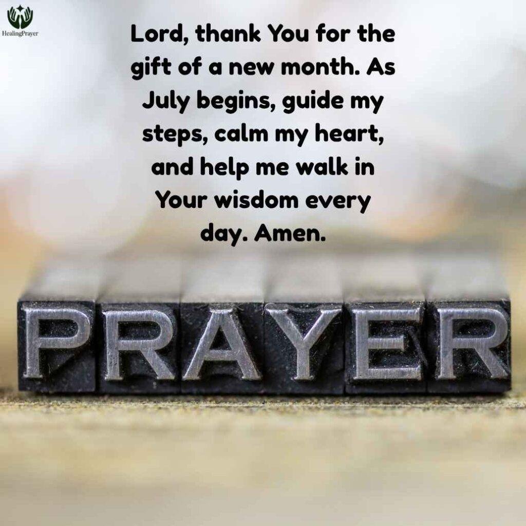 260+ Powerful Prayers for the Month of July with Bible Verse
