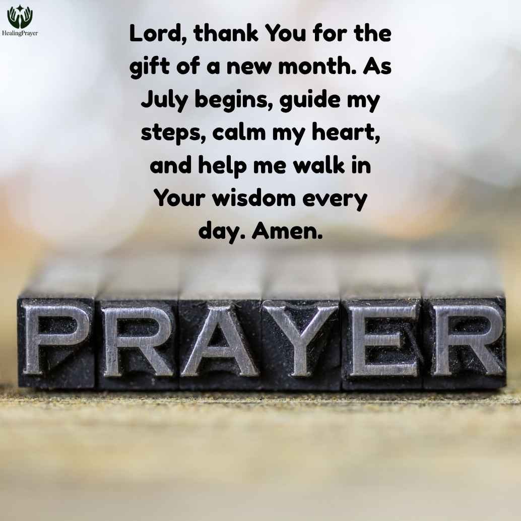 New Month Prayer for July
