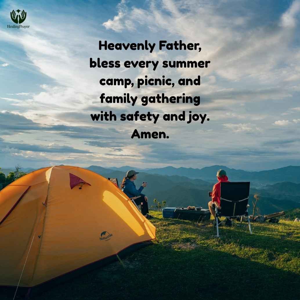 Prayer for Summer Camps, Picnics, and Family Gatherings
