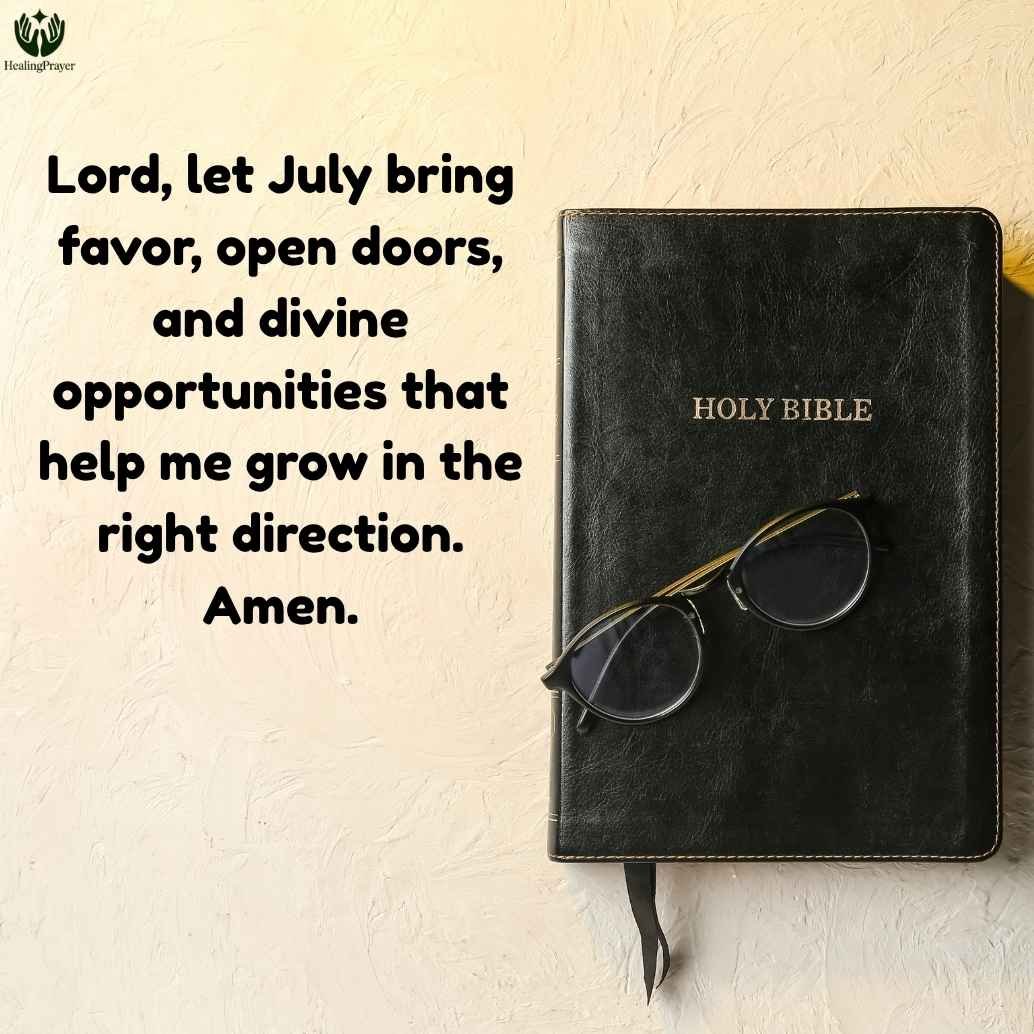 Prayer Points for the Month of July with Bible Verses

