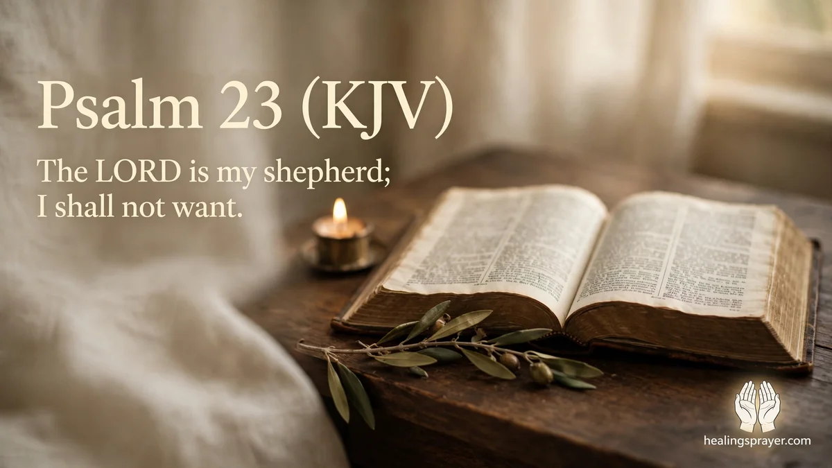 Psalm 23 KJV The Lord Is My Shepherd Full Text