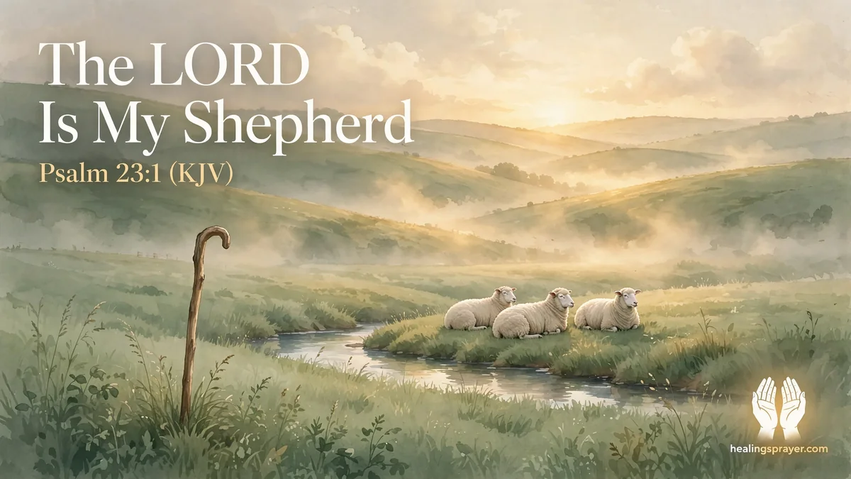 The Lord is my shepherd
