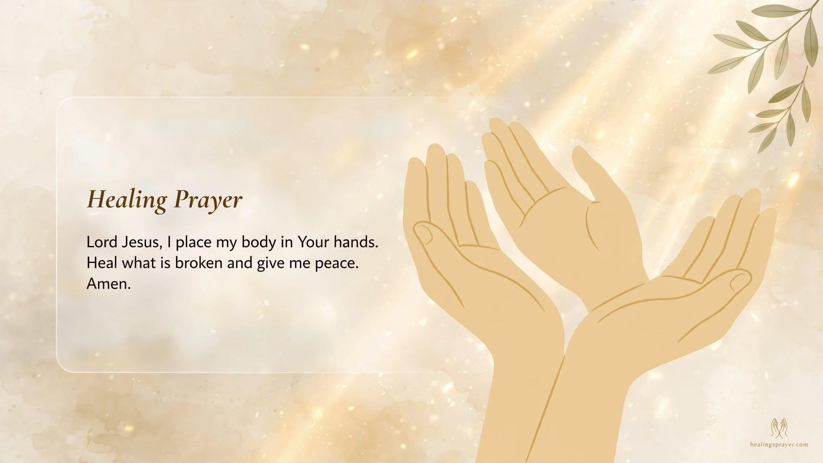 10 Healing Prayers to the Hands of Jesus