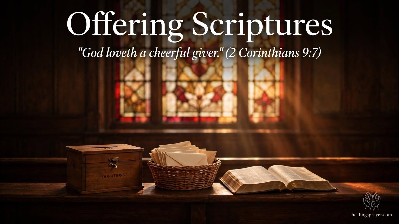 8 Offering Verses and Scriptures on Giving