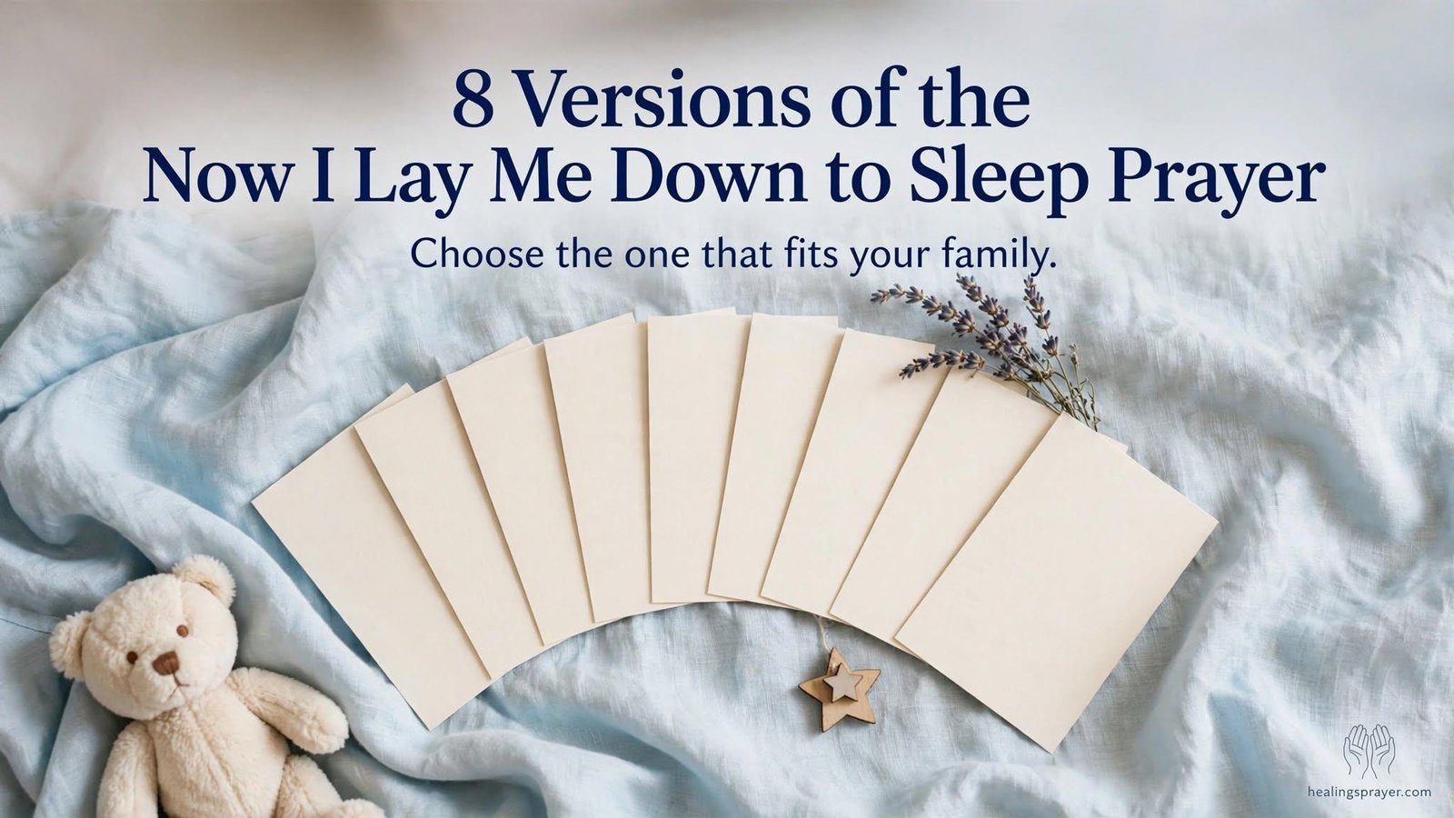 8 Versions of the Now I Lay Me Down to Sleep Prayer