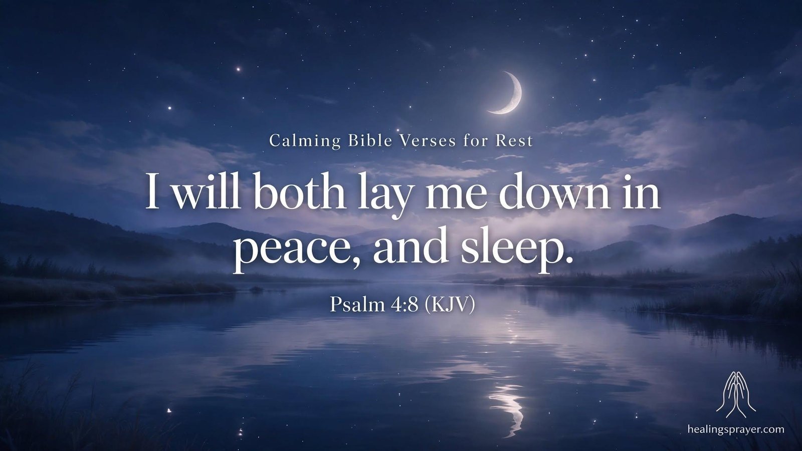 Calming Bible Verses for Rest and Sleep