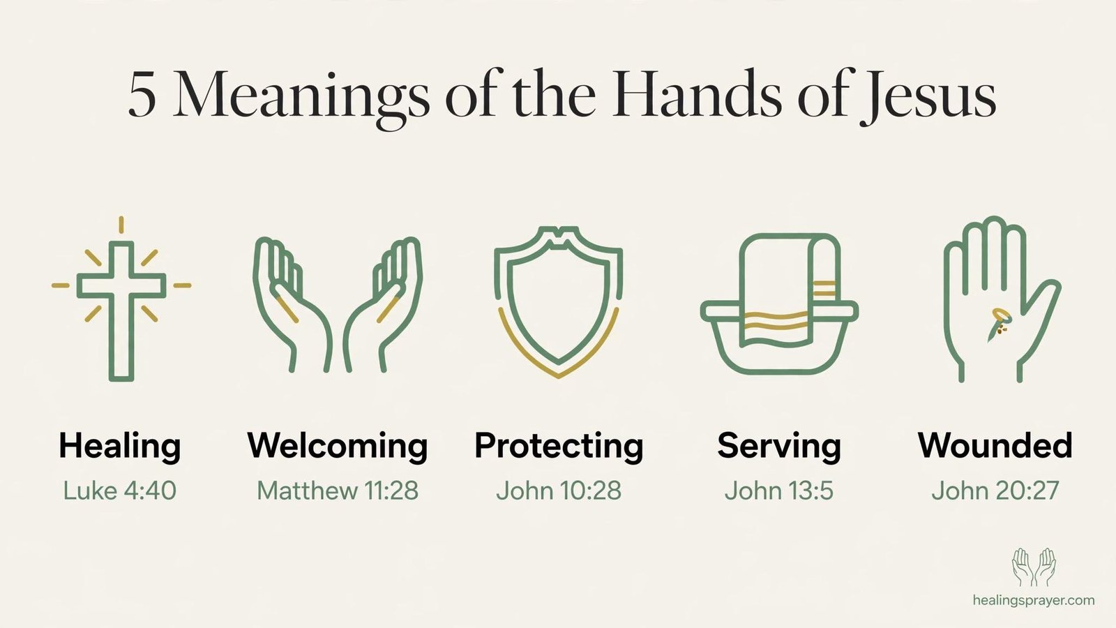 Hands of Jesus at a Glance (Comparison Table)