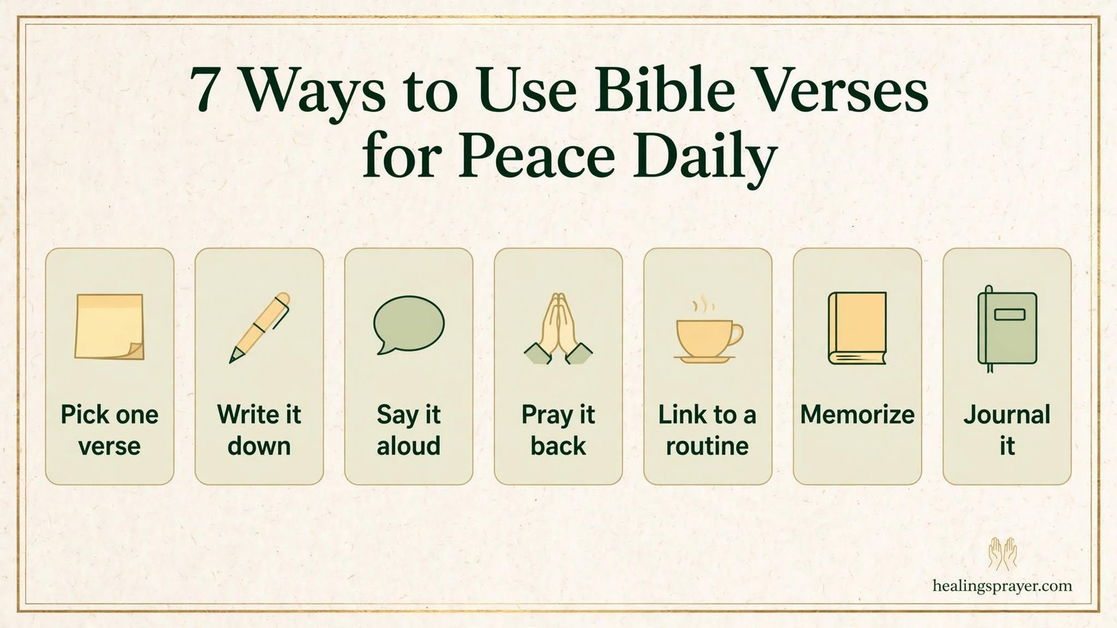 How to Use Bible Verses for Peace Every Day