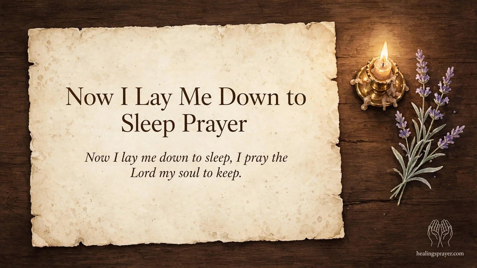 Now I Lay Me Down to Sleep Prayer The Full Traditional Text