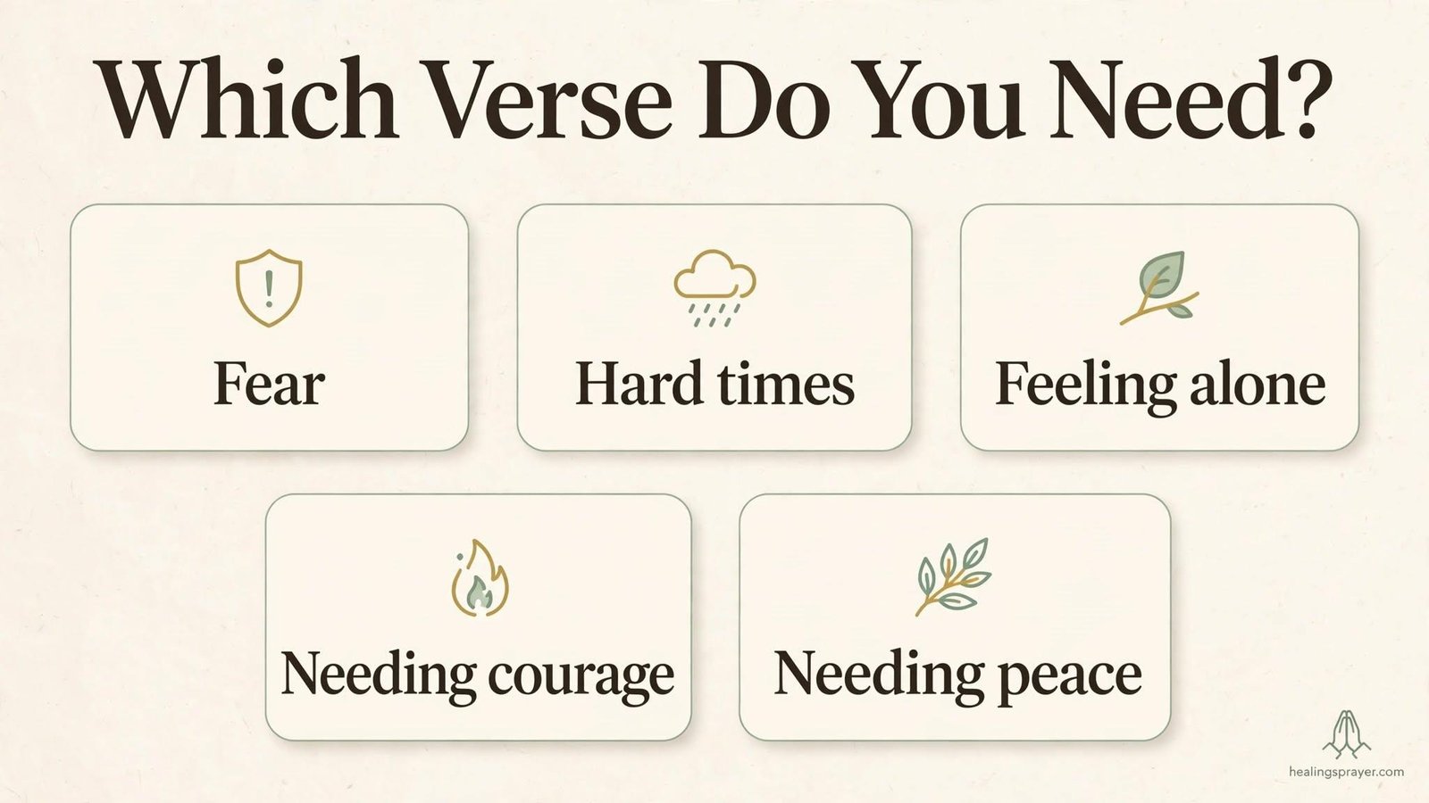 Quick Comparison Table Which Verse for Which Situation