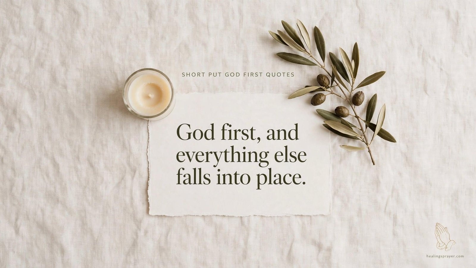 Short Put God First Quotes