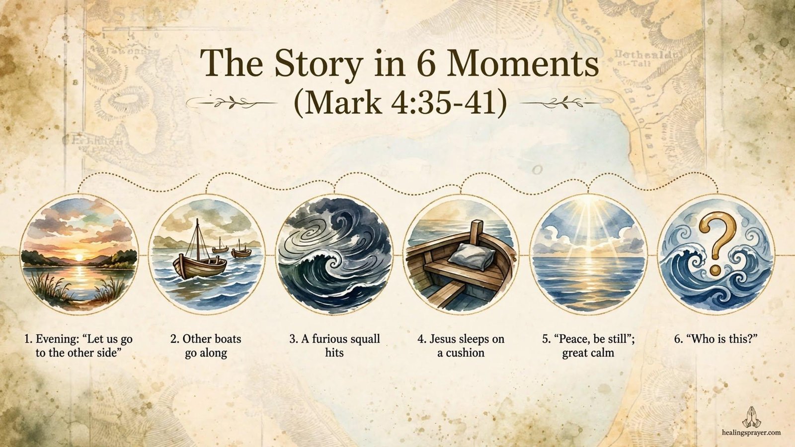 The Story of Jesus Calming the Storm (Mark 435-41)