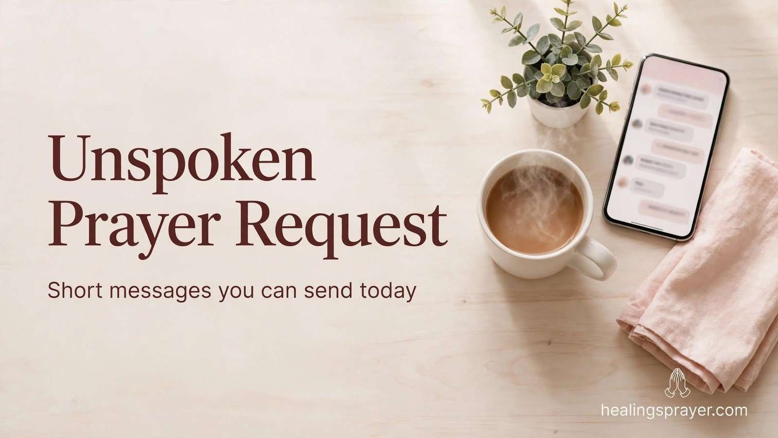 Unspoken Prayer Request Messages for Text and Social Media