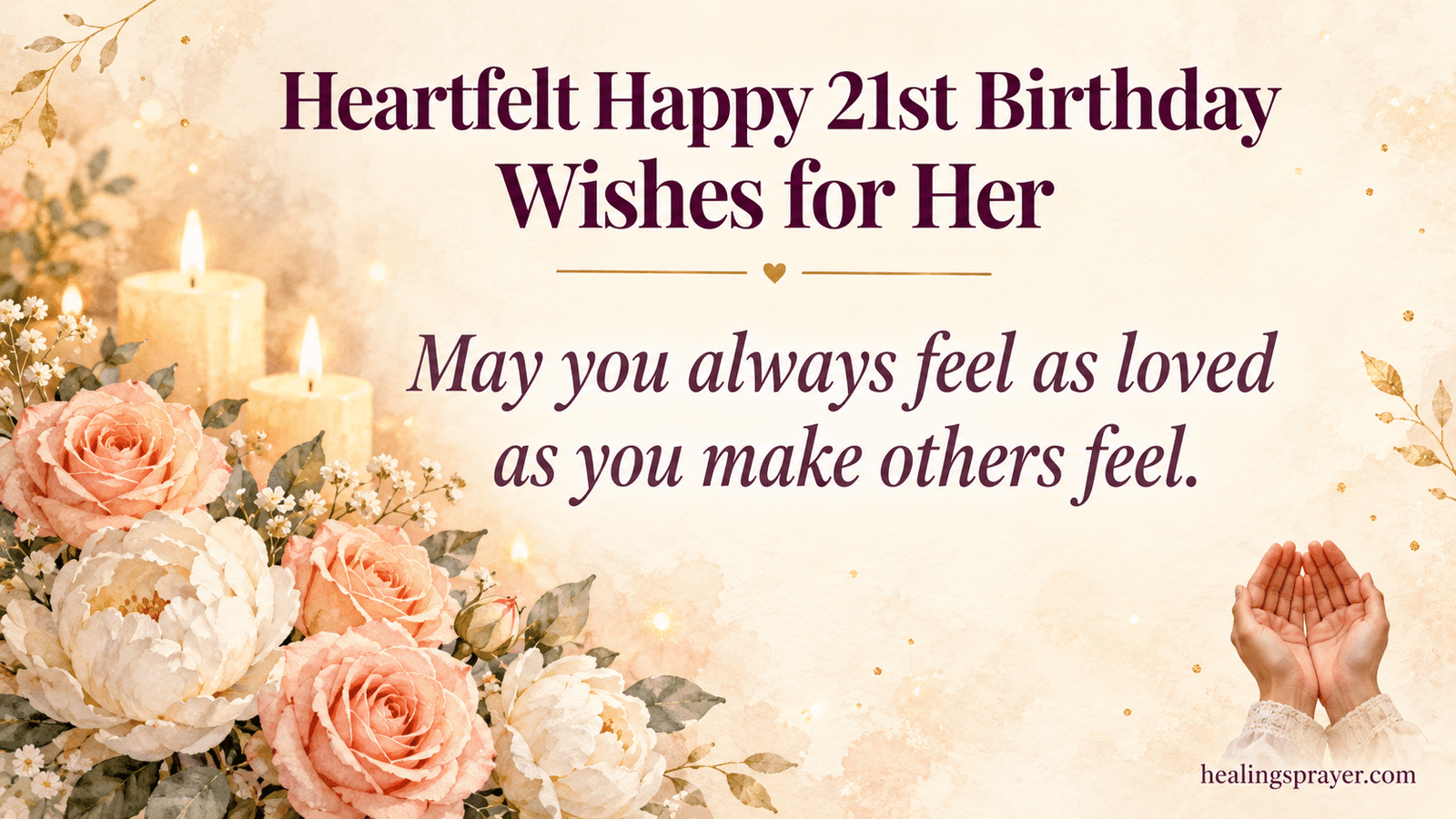 happy 21st birthday wishes for her