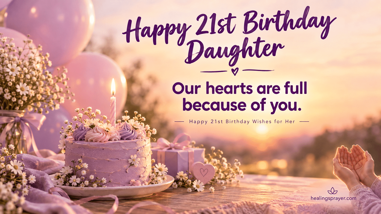 happy 21st birthday wishes for her