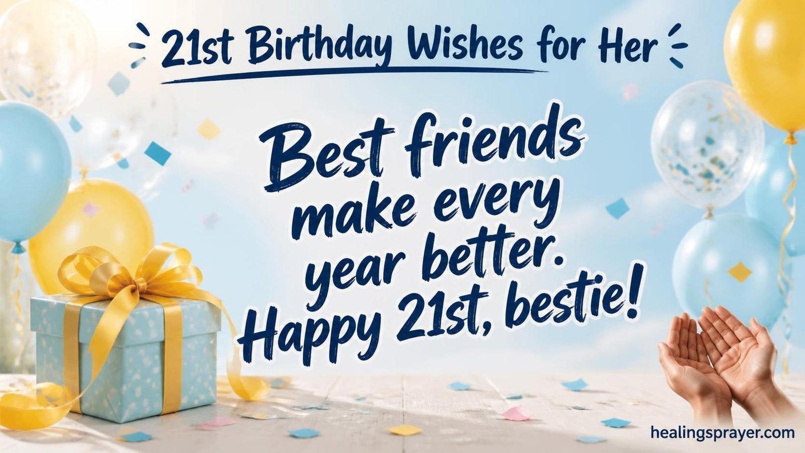 happy 21st birthday wishes for her