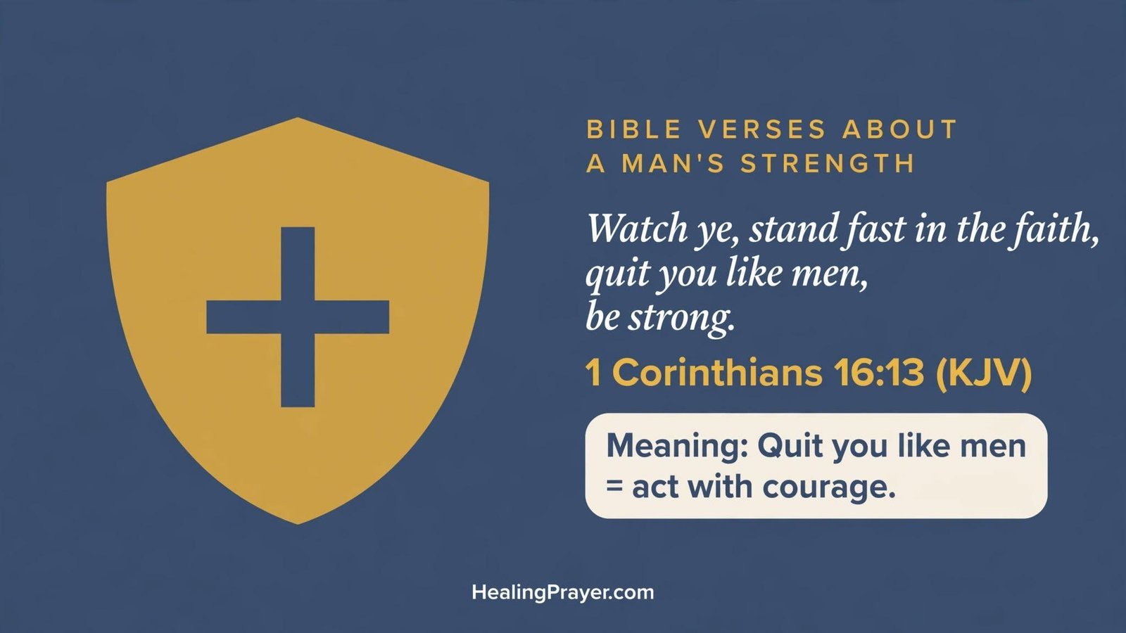 Bible Verses About a Man's Strength and Courage