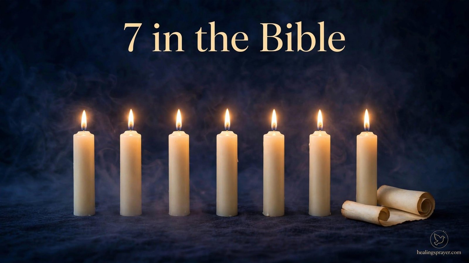 Number 7 in the Bible, a symbol of completeness, near angel number 7777 meaning