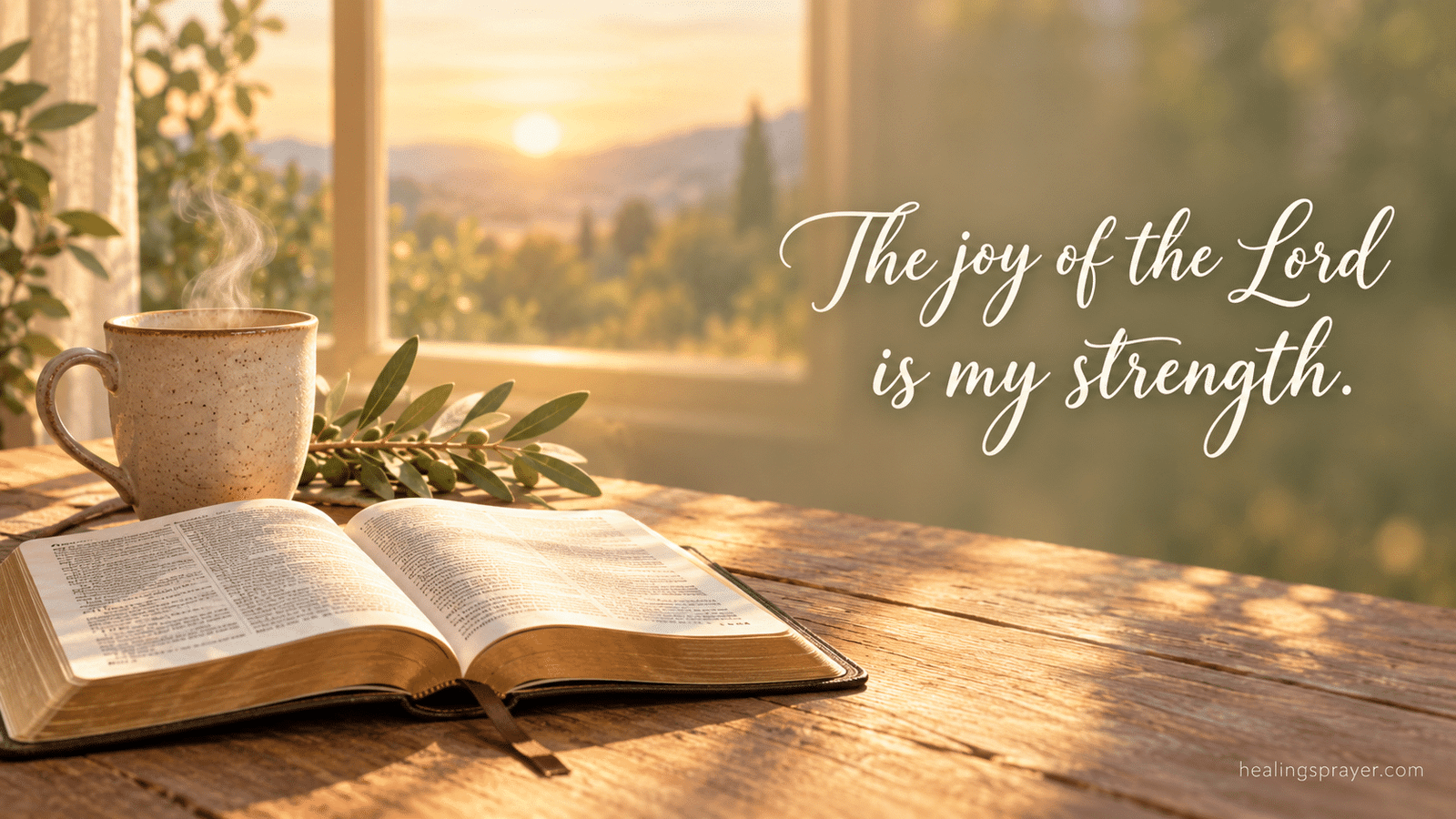the joy of the lord is my strength