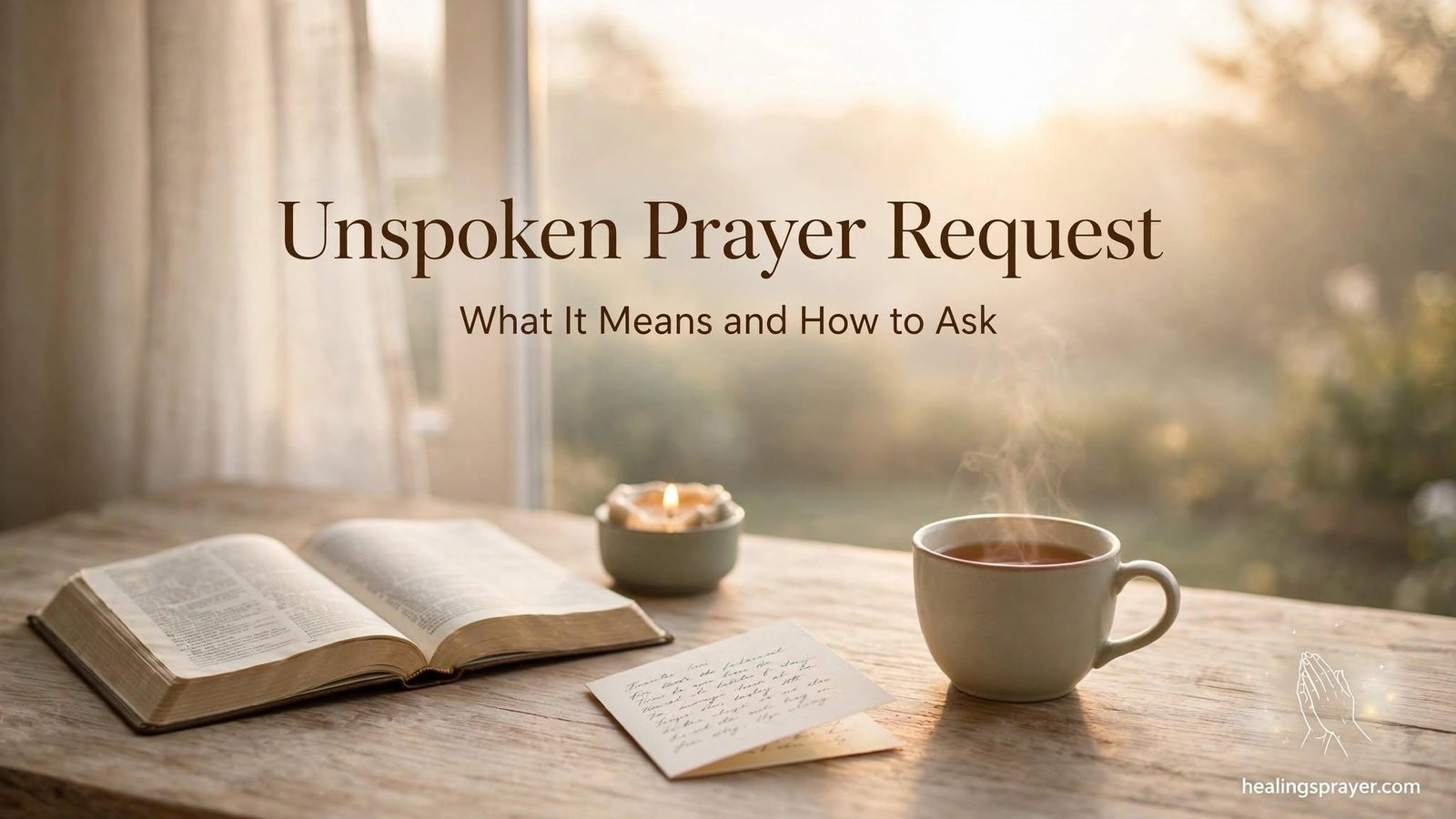 unspoken prayer request